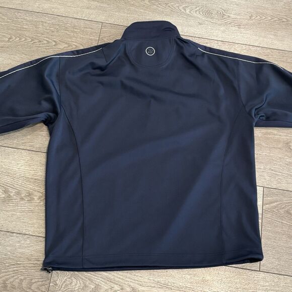 Zero Restriction Golf Sweater Mens Medium Navy Blue Pullover Athletic Casual - Picture 9 of 9